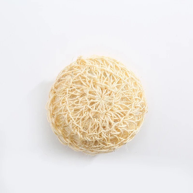 Natural Organic Sisal Deluxe Shower Sponge - Zero Waste Bath Sponge -