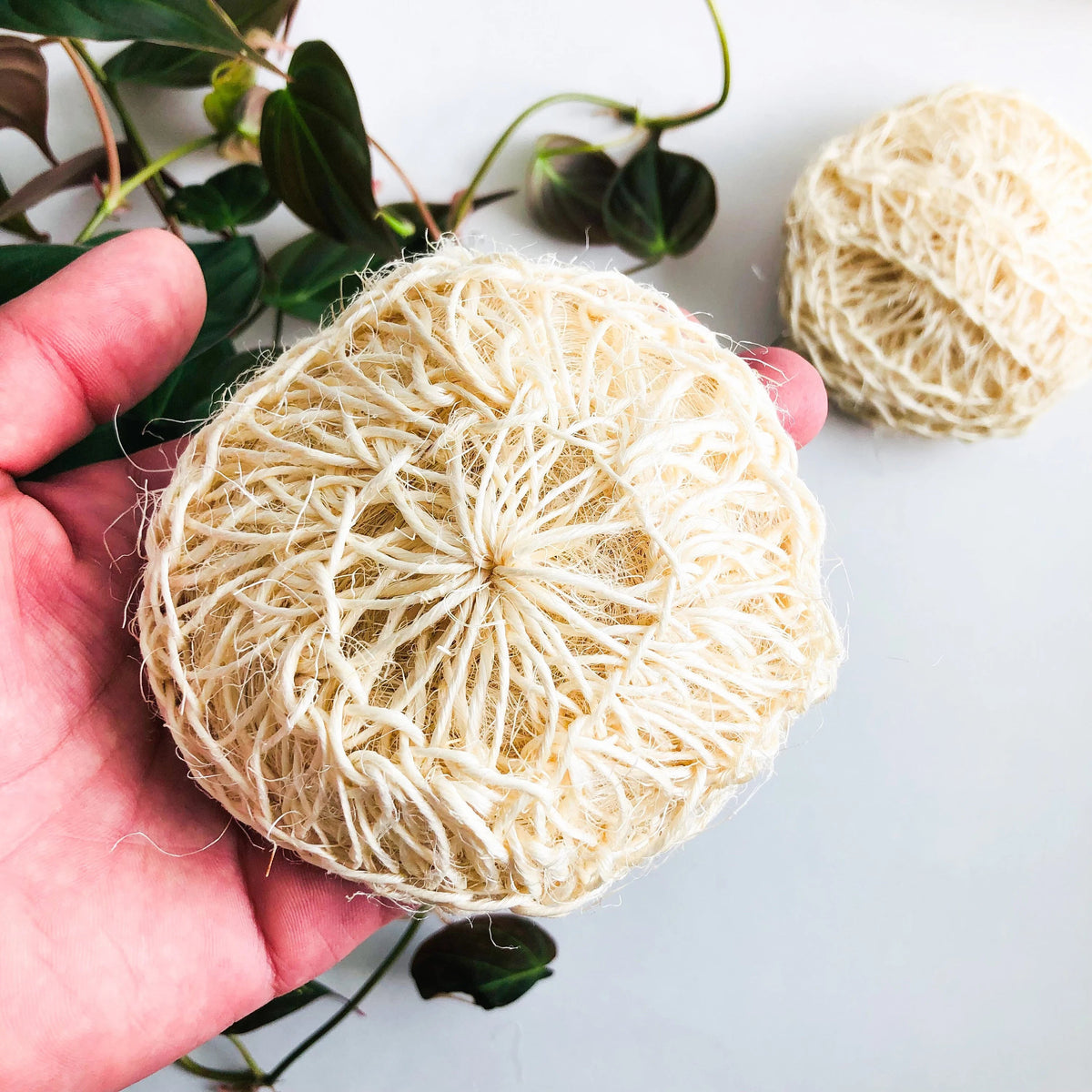Natural Organic Sisal Deluxe Shower Sponge - Zero Waste Bath Sponge -